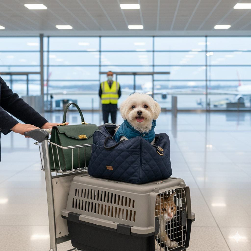 Pet relocation illustration